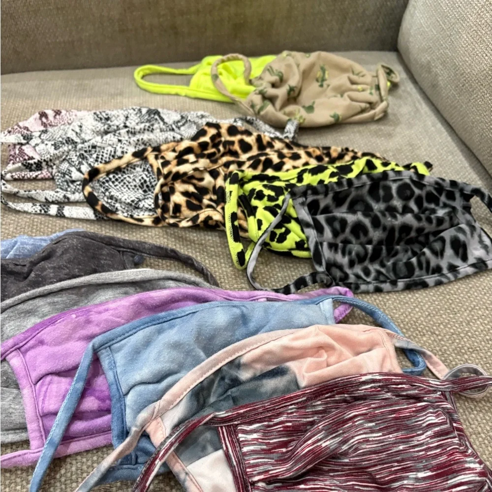 Set of 16 Reusable Cotton Masks
